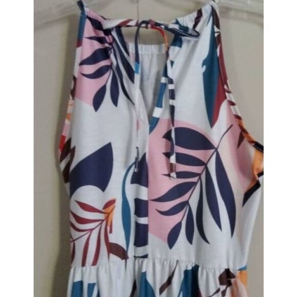 Super cute summer tropical Halter Dress cc - Picture 9 of 12